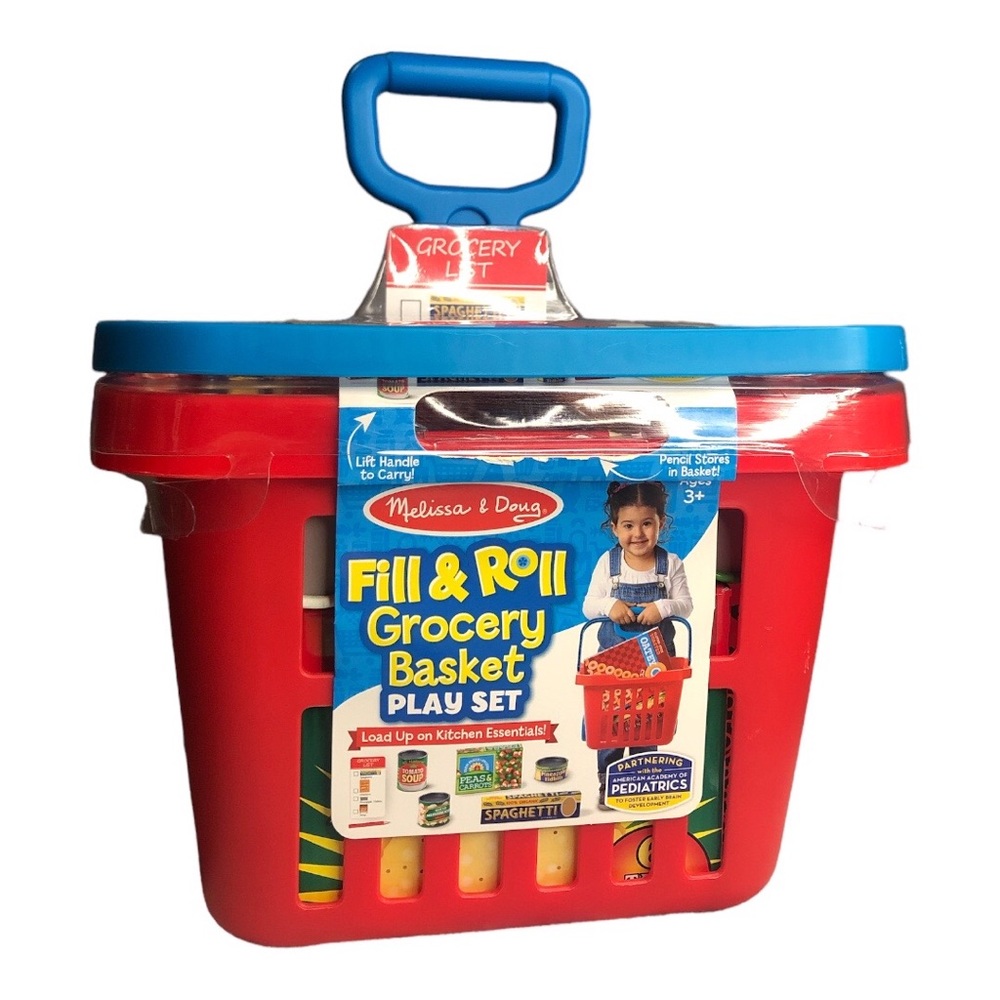 Fill and Roll Grocery basket play set